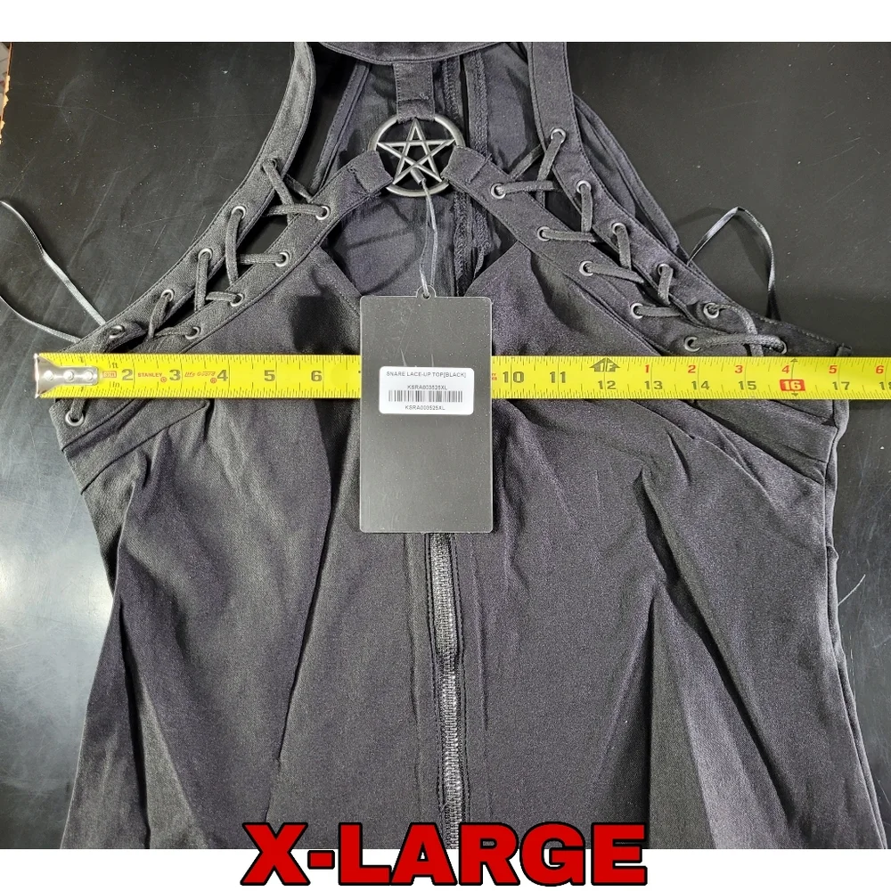 Killstar Snare Lace Up Top - Picture 6 of 6